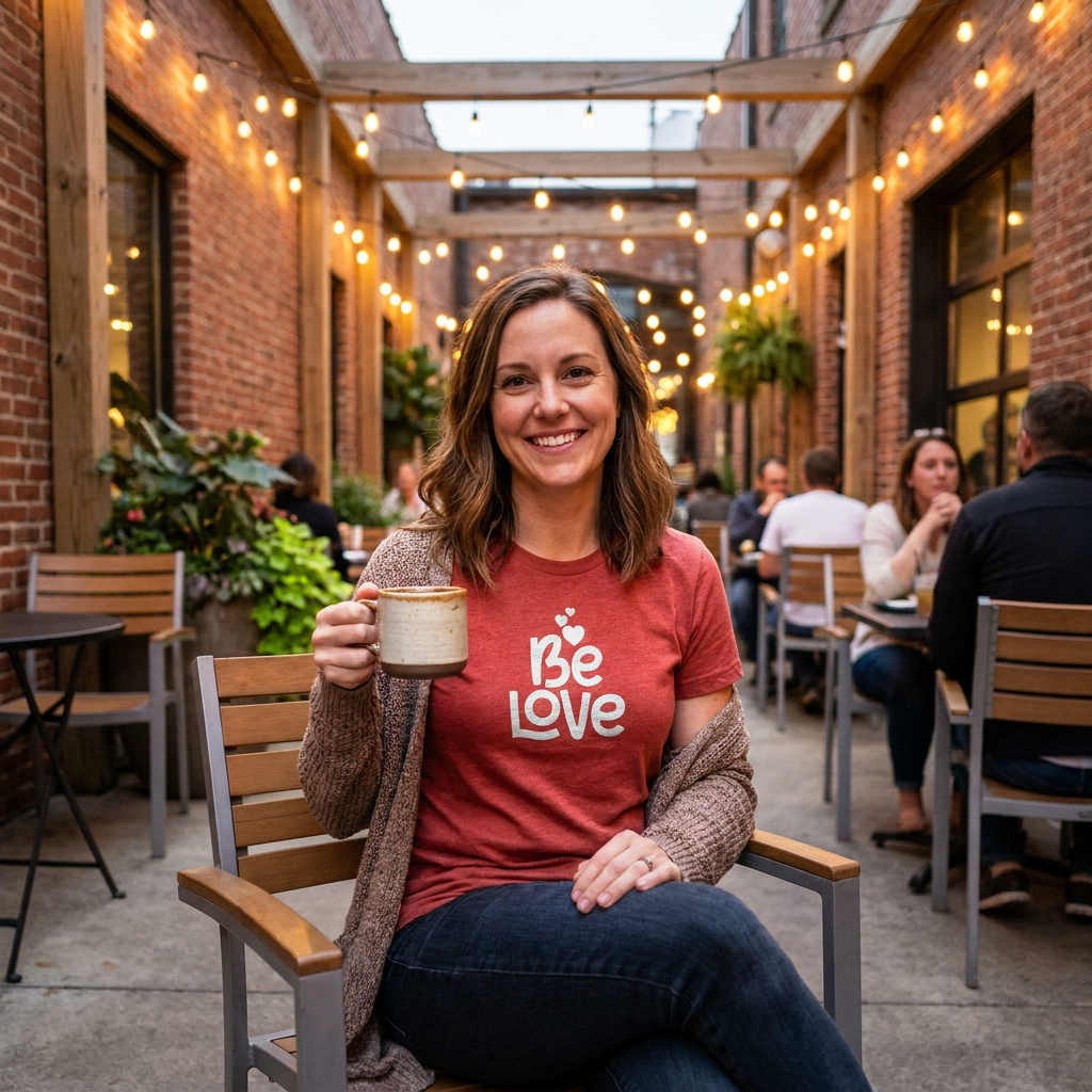 Be Love Hearts | Dark Unisex garment-dyed heavyweight t-shirt